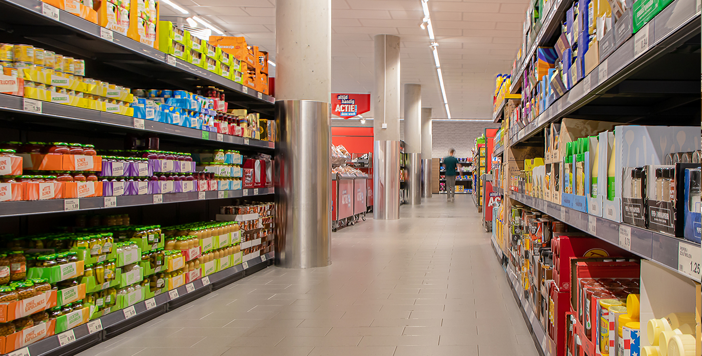 Aldi retail interieur gangpad winkel