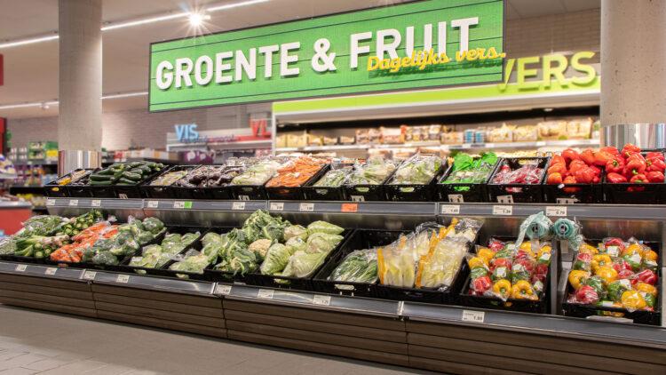 Aldi retail interieur maatwerk groente en fruit